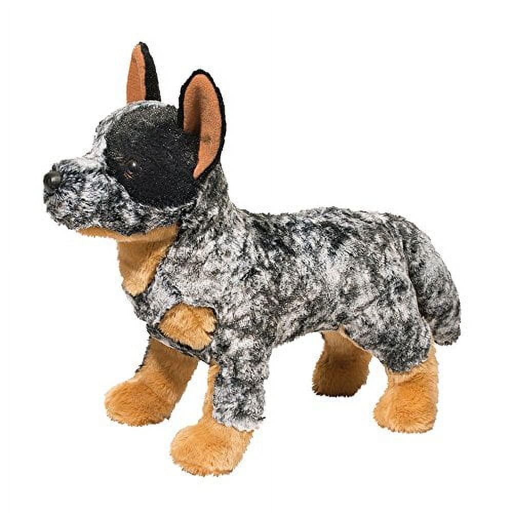 Douglas Bolt Australian Cattle Dog plush, with blue merle coat, soft cuddle toy for kids
