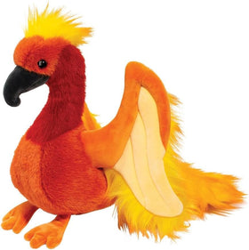 Douglas Cayenne Phoenix plush toy back view shows embroidered accents and cuddle-ready softness