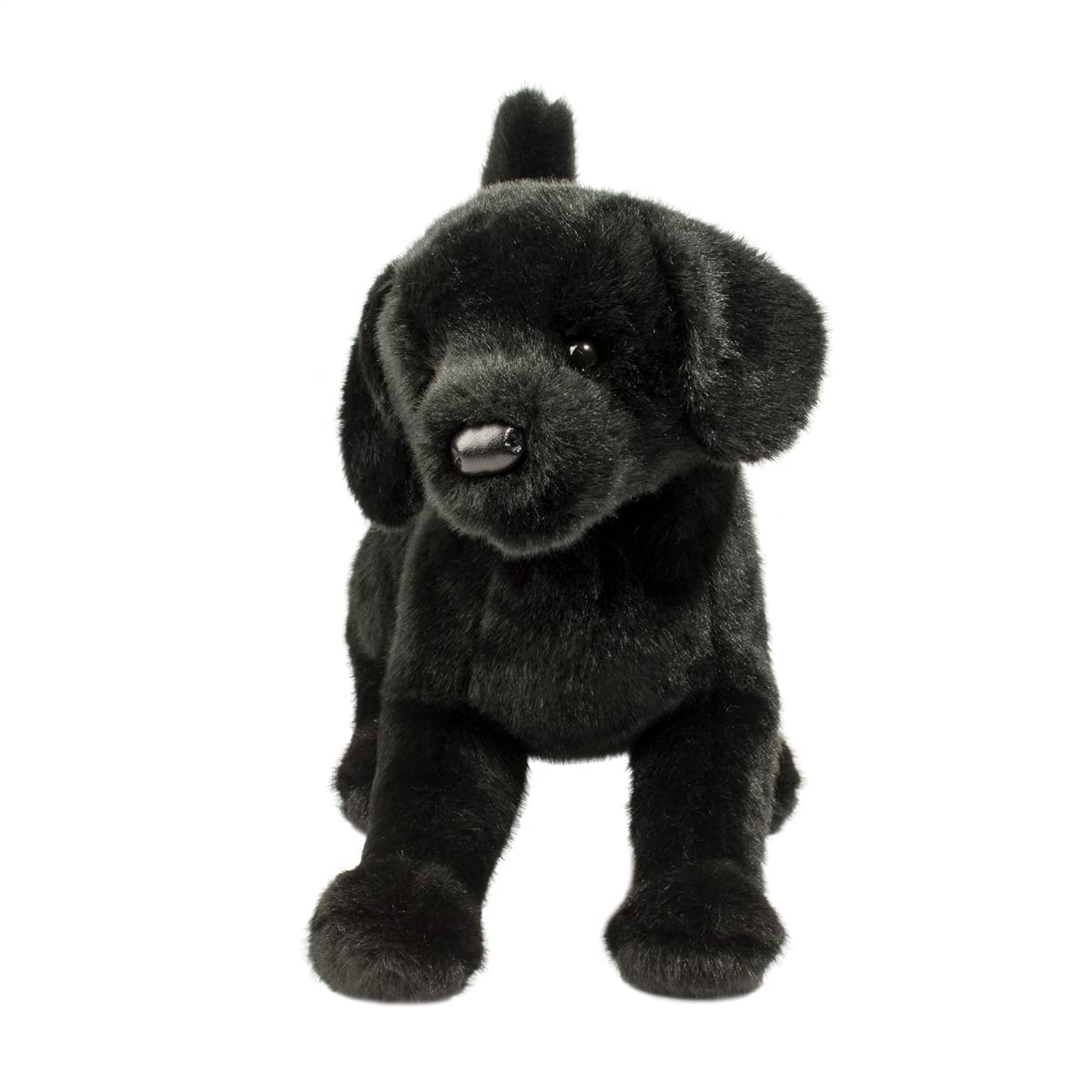 Douglas Chester Black Lab plush close-up nose for realism