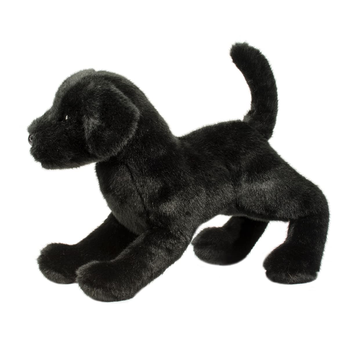 Douglas Chester Black Lab plush eye detail expressive and friendly