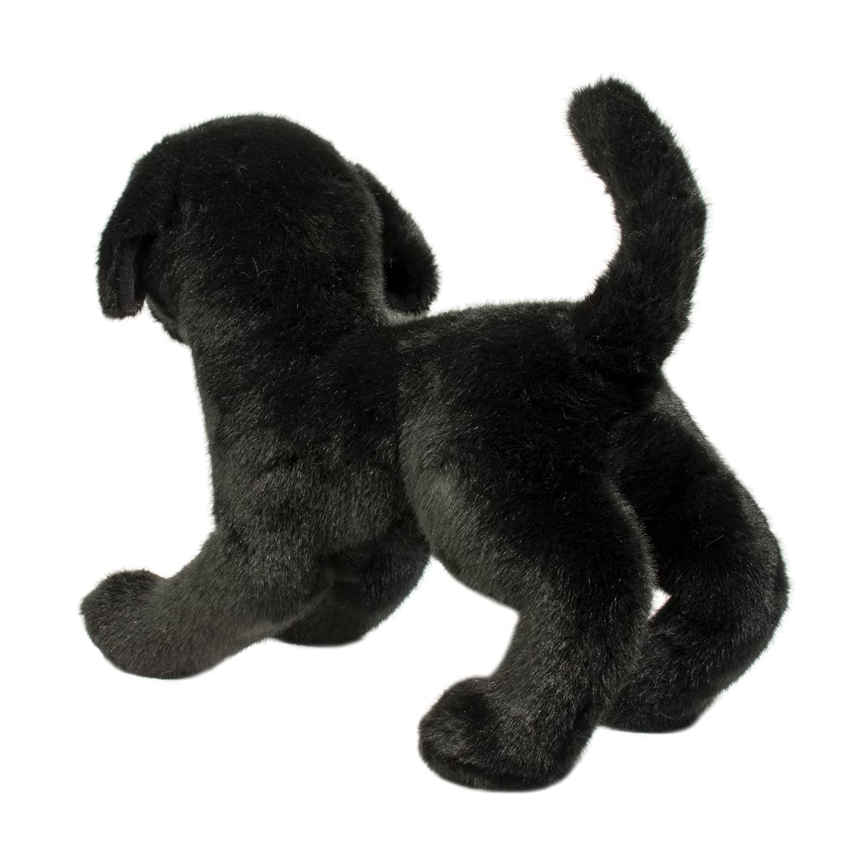 Douglas Chester Black Lab plush sitting pose for display
