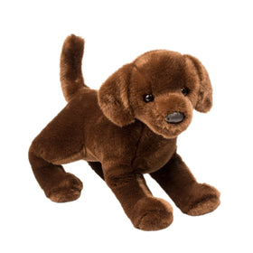 Douglas Cocoa chocolate lab plush with soft coat for cozy hugs.