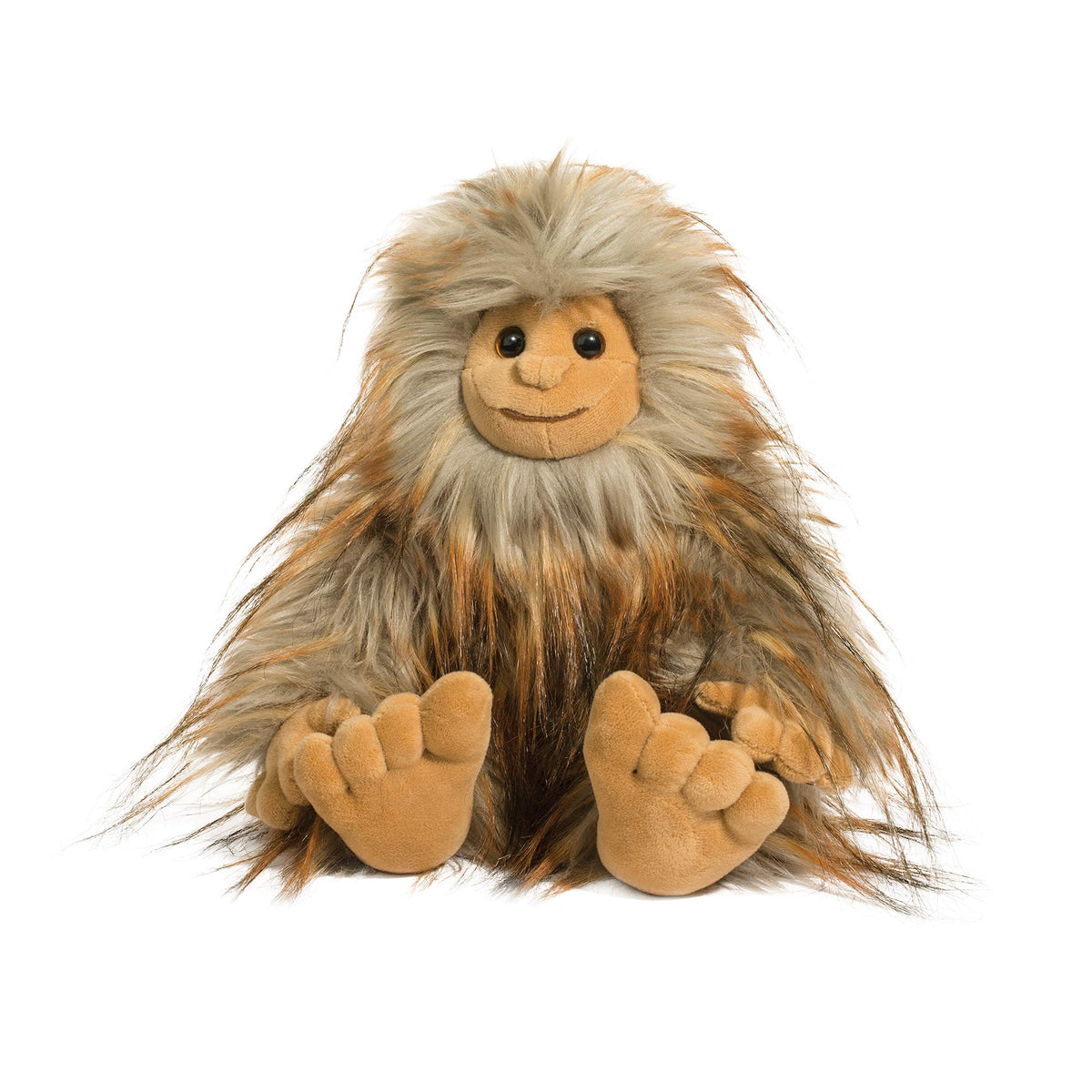 Douglas Flo Sasquatch plush, 9-inch tall cuddle buddy for imaginative play and cozy comfort.