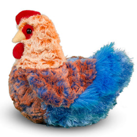 Douglas Henrietta Blue Lace Hen colorful plumage and vibrant blues add barnyard whimsy.