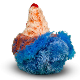 Douglas Henrietta Blue Lace Hen surface washable design simplifies cleanup after adventures.