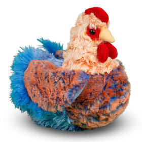 Douglas Henrietta Blue Lace Hen yellow beak and shiny eyes complete her lifelike look.