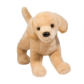 Douglas Mandy Yellow Lab plush with brown eyes for expressive play.