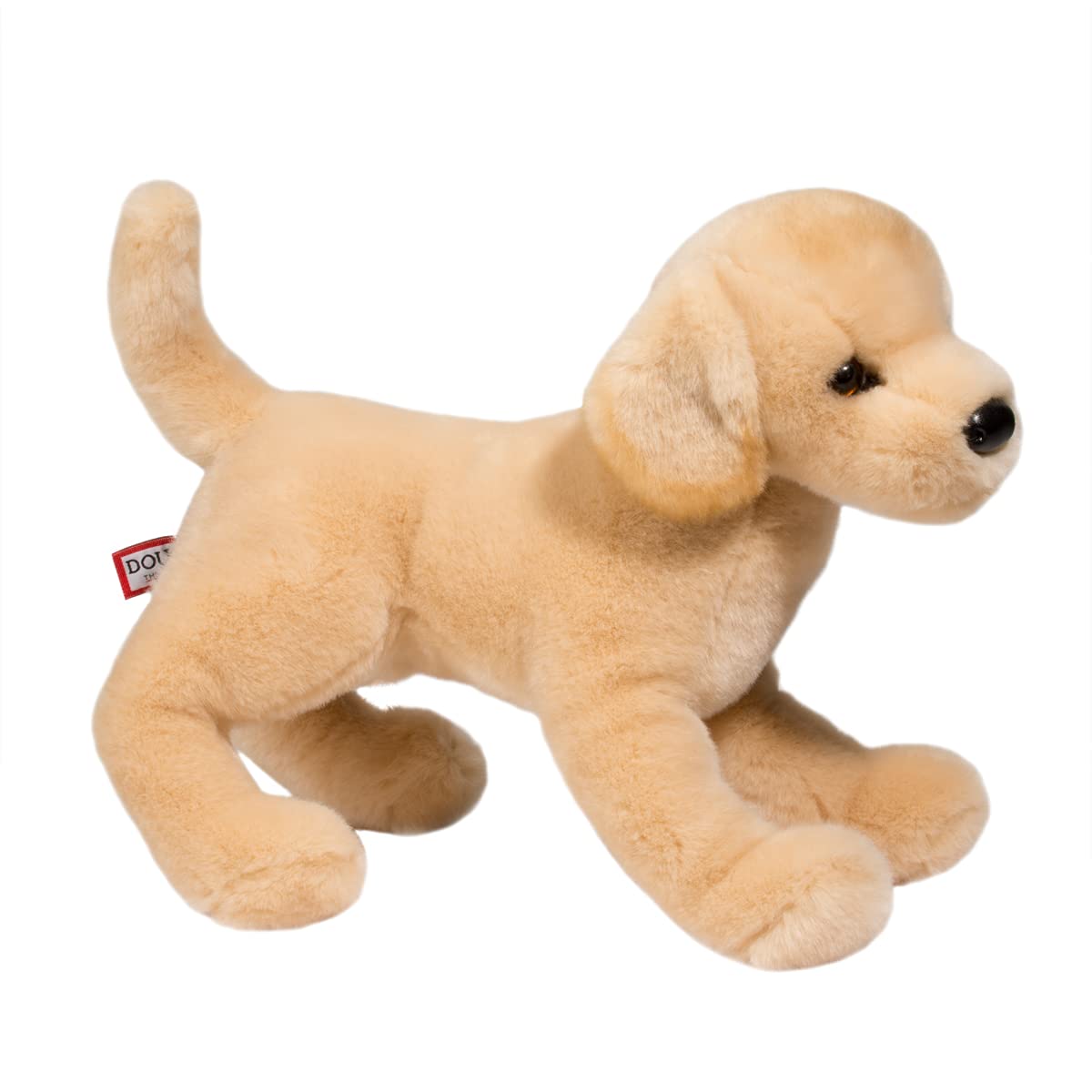 Douglas Mandy Yellow Lab plush is sewn in Indonesia for quality production.