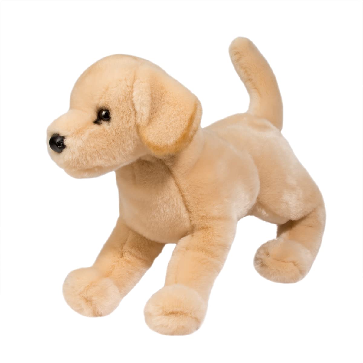 Douglas Mandy Yellow Lab plush with weighted paws for lifelike pose.
