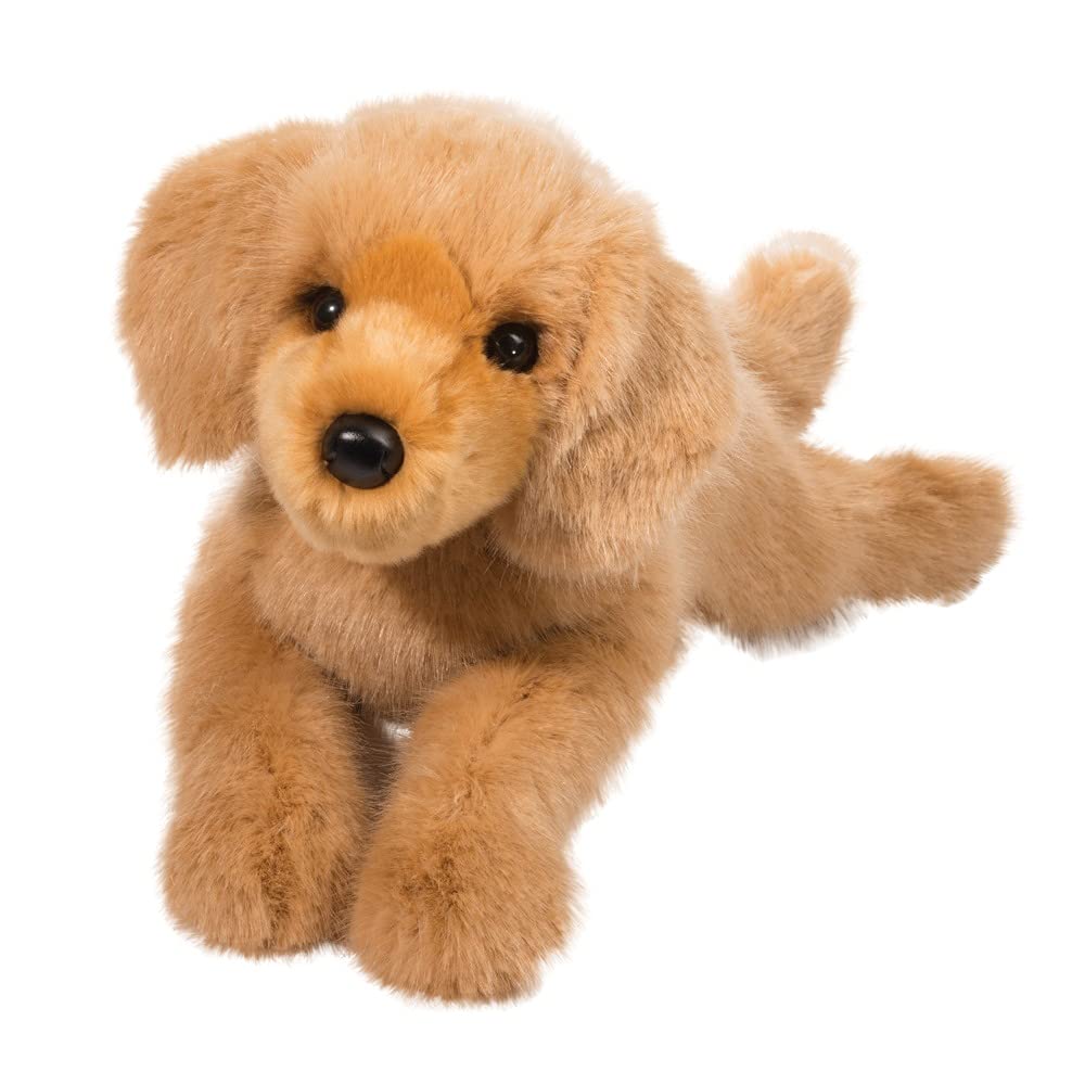 Douglas Oakley Golden Retriever plush, 19-inch cuddly companion for hugs and bedtime comfort.