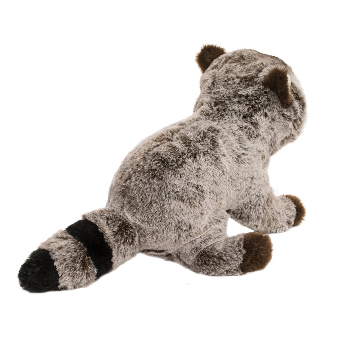 Douglas Ringo Raccoon plush surface washable for easy cleaning.