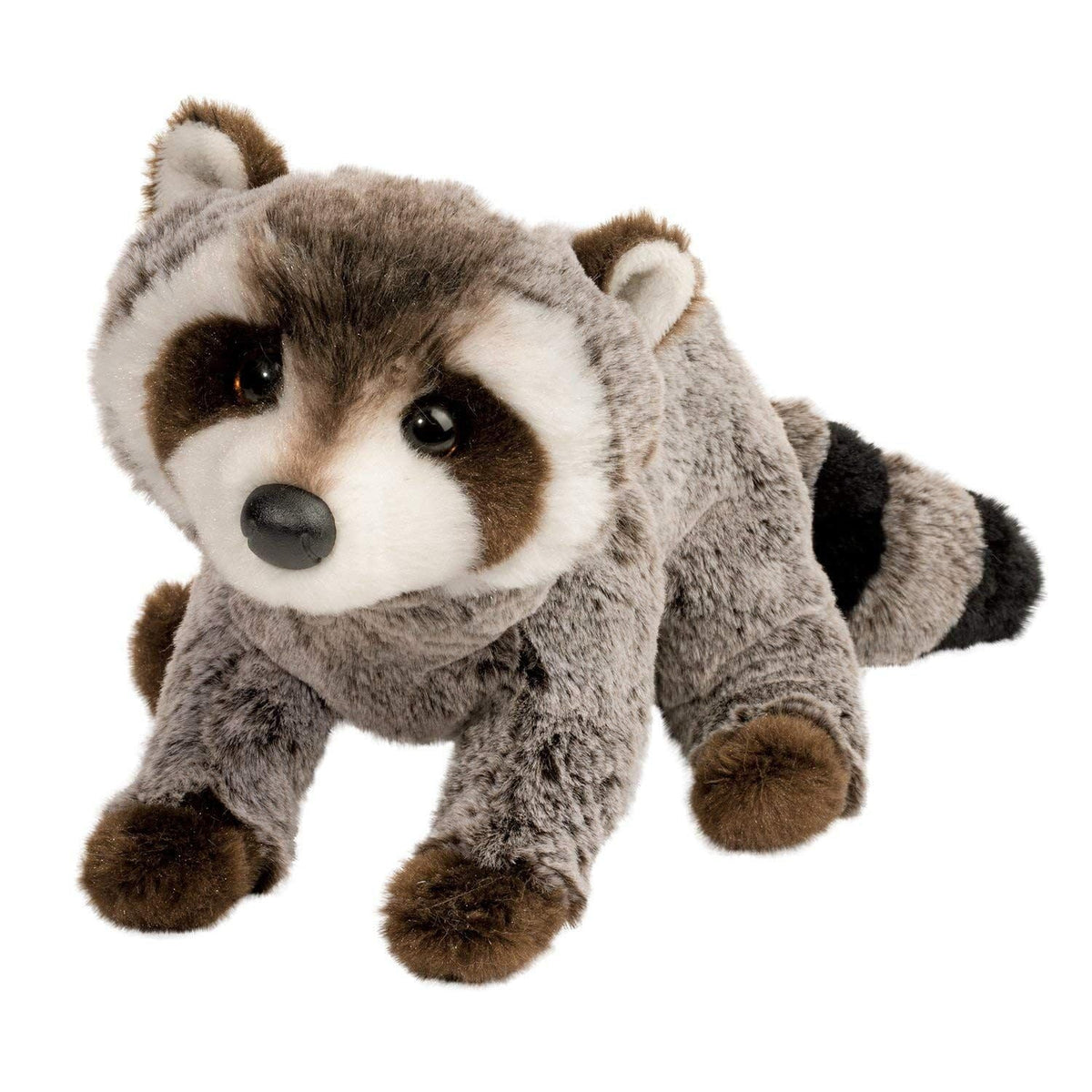 Douglas Ringo Raccoon plush full view, soft and cuddly for everyday play.