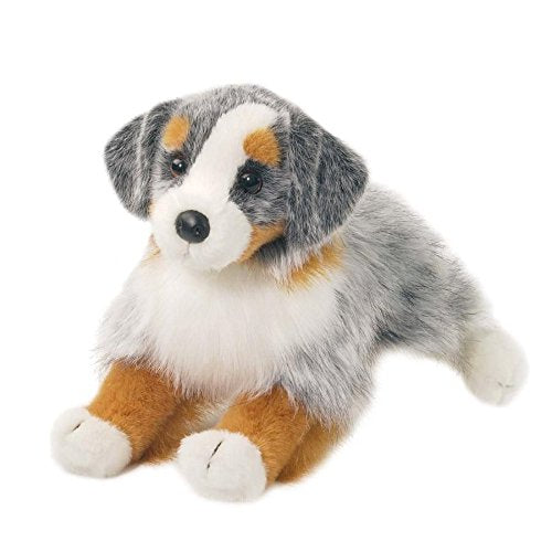 Douglas Sinclair Australian Shepherd plush with lifelike fur for cuddling and imaginative play