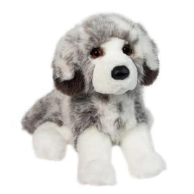 Douglas Skylar DLux Australian Shepherd plush in sitting pose, inviting cuddles and imaginative play