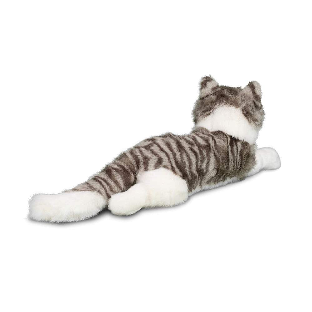 Douglas Smokey plush serves as a cuddle companion at home.