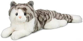 Douglas Smokey plush in a reclining pose for cozy cuddles.