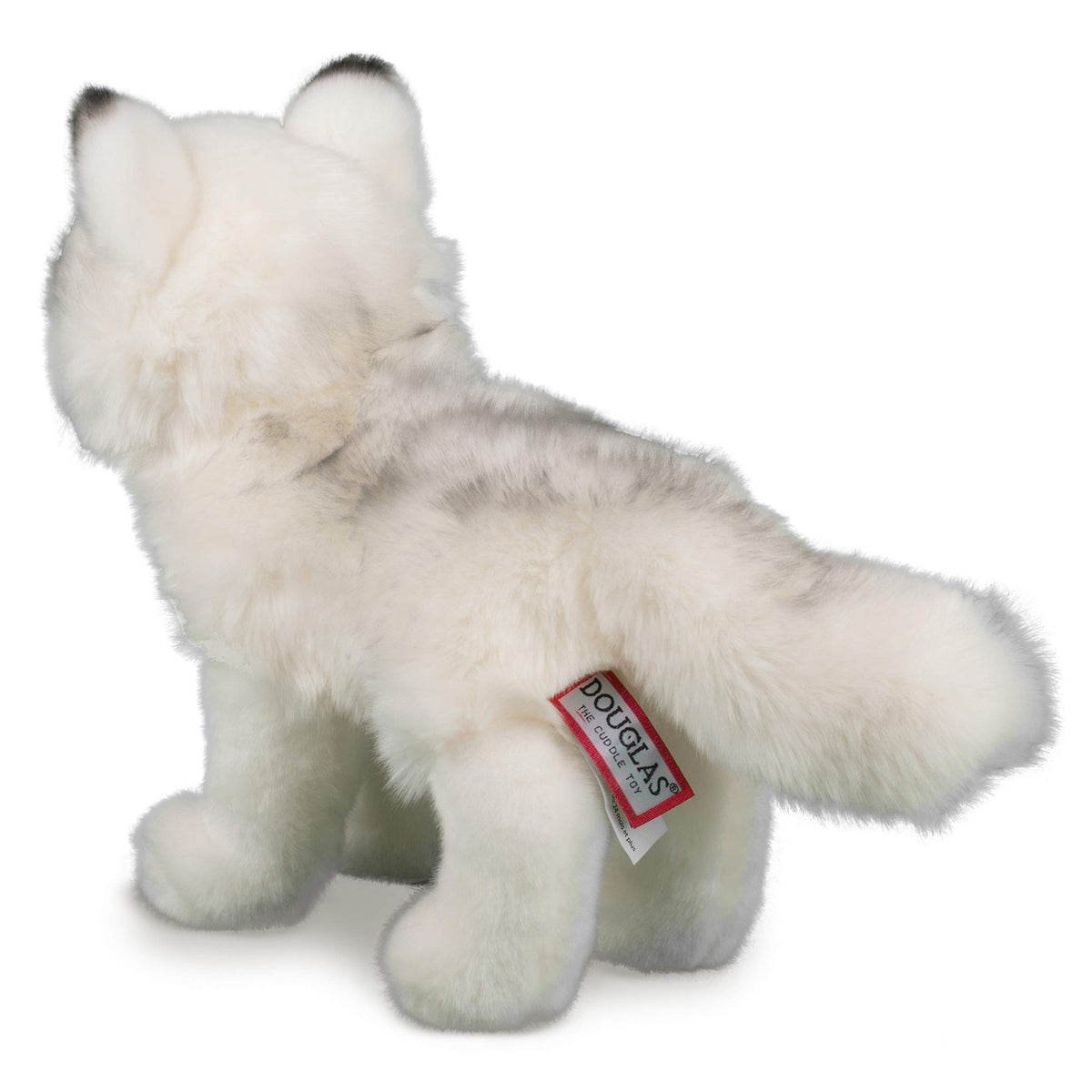 Douglas Snow Queen Arctic Fox sitting pose, great for display and gifting.