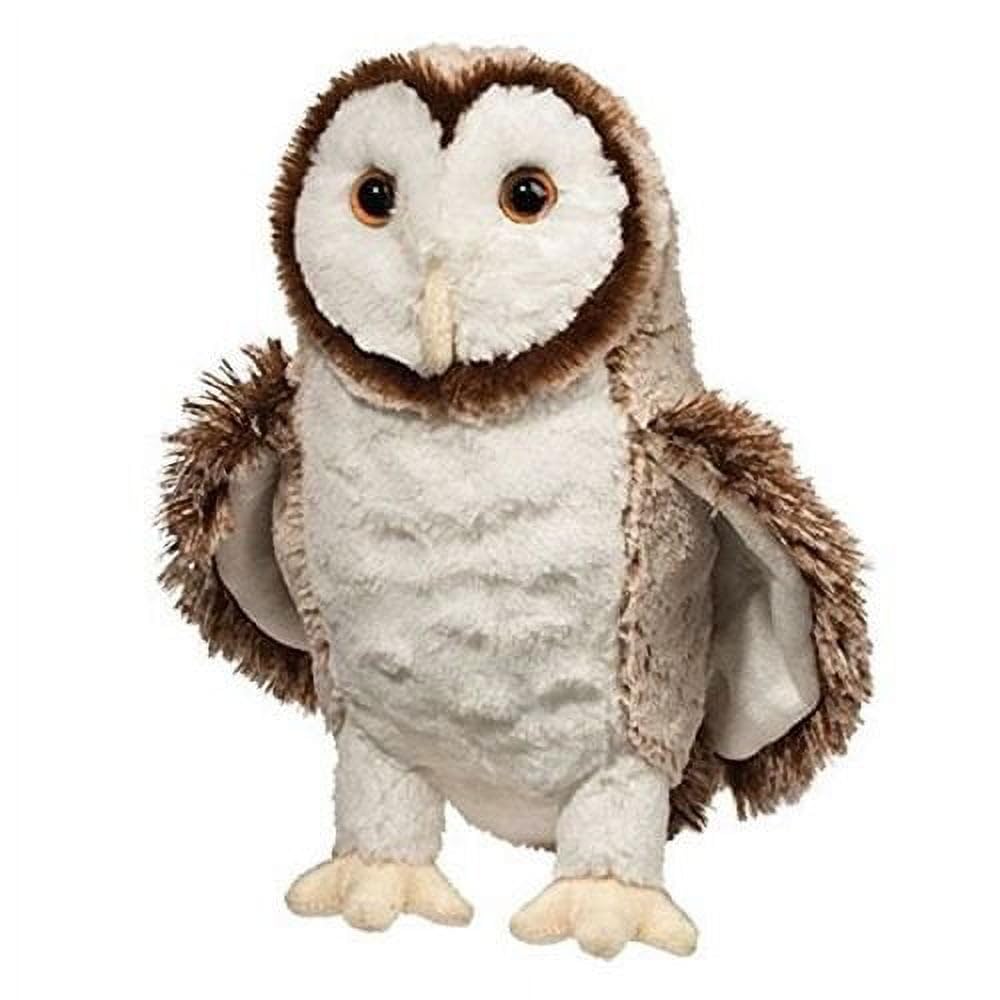Douglas Swoop Barn Owl plush toy with soft fur, ideal for hugs and imaginative play