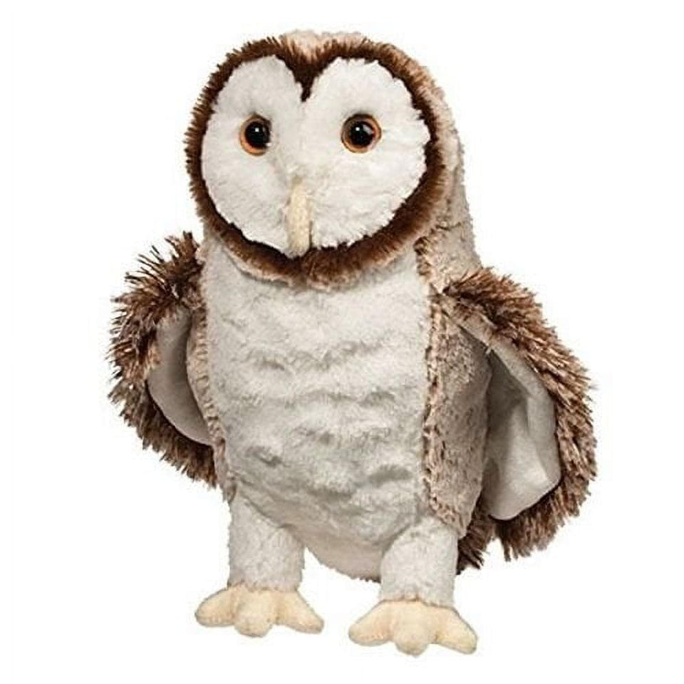 Douglas Swoop Barn Owl plush toy with soft fur, ideal for hugs and imaginative play