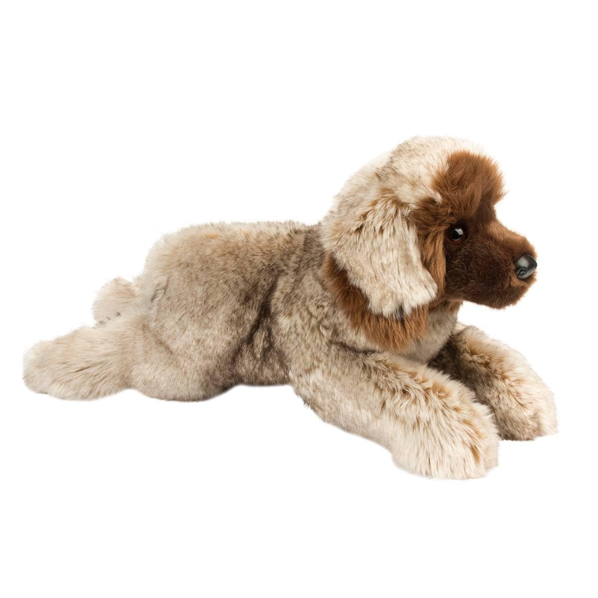 Douglas Thor Leonberger slightly understuffed body enhances cuddling realism.