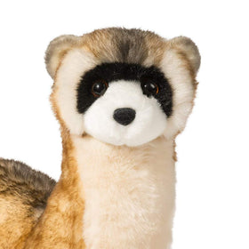 Douglas Vince Ferret Plush nose detail enhances lifelike charm during play.