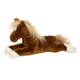 Douglas Wrangler chestnut horse plush - full-body view for cozy companionship.