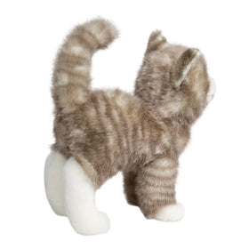 Douglas Zipper gray tabby cat plush invites cozy storytelling moments.