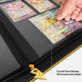 douper Ravaver yellow spine view—sleek design supports quick access to your cards.
