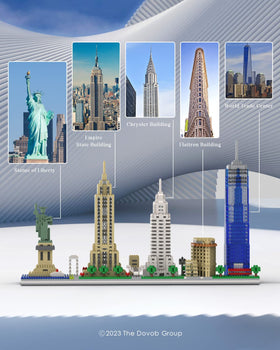 dOvOb Flatiron Building micro blocks puzzle adds iconic home decor