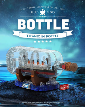dOvOb ship-in-a-bottle-model: compact diorama ideal for desks and educational demos.