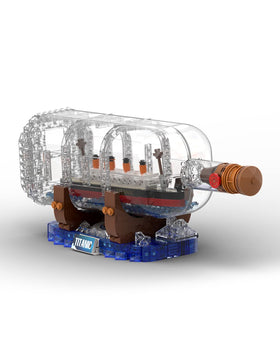 dOvOb Titanic bottle-assembly: a detailed model for display and STEM exploration.