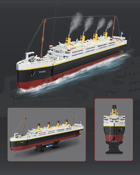 dOvOb Titanic model brick variety and colors for detailed construction.