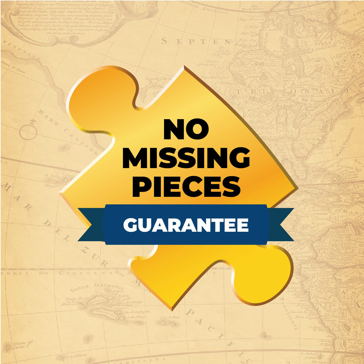 Dowdle American-made puzzle uses blue-chip board for durability.