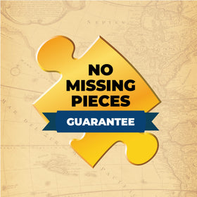 Dowdle American-made puzzle uses blue-chip board for durability.