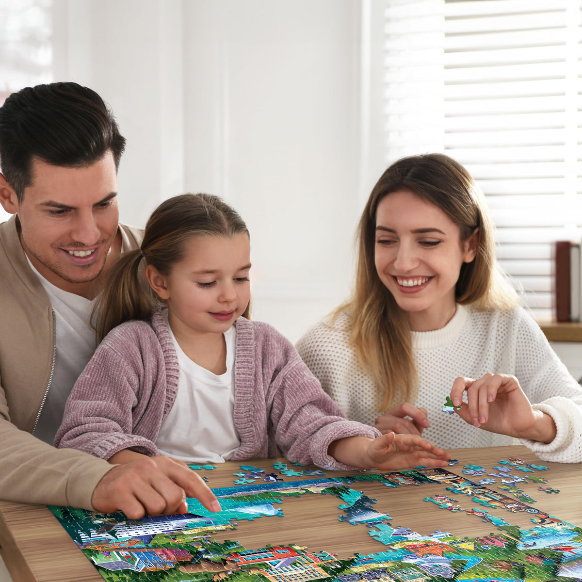 DOWDLE Boardwalk Puzzles magnetic-closure box preserves condition for display.