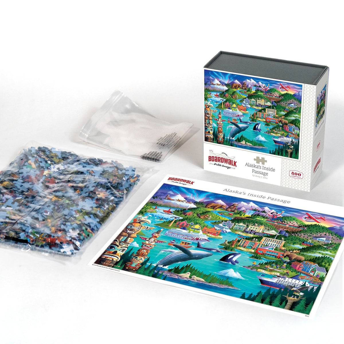 DOWDLE Boardwalk Puzzles reference poster included to help assembly.