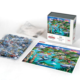 DOWDLE Boardwalk Puzzles reference poster included to help assembly.