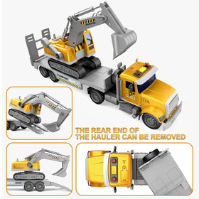 DOWELLIN friction-powered truck demonstrates long push action for dynamic transportation play.