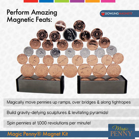 Dowling Magnets Magic Penny coins close-up emphasizing geometric exploration