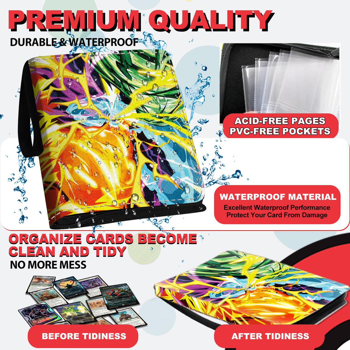 DOXUA 1008 card binder 56-page Gen IV HD sleeves provide clear viewing