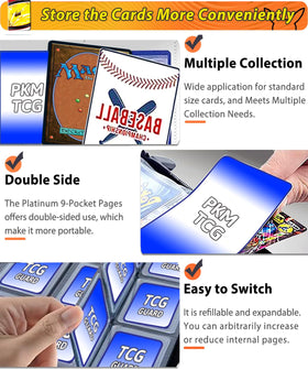 DOXUA 1008 cards stored neatly in binder for display.