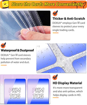 DOXUA 1008 Gen IV sleeves protect cards with archival-grade PP.