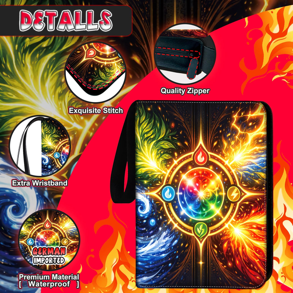 DOXUA 3-ring binding keeps sleeves secure and expandable for growing collections