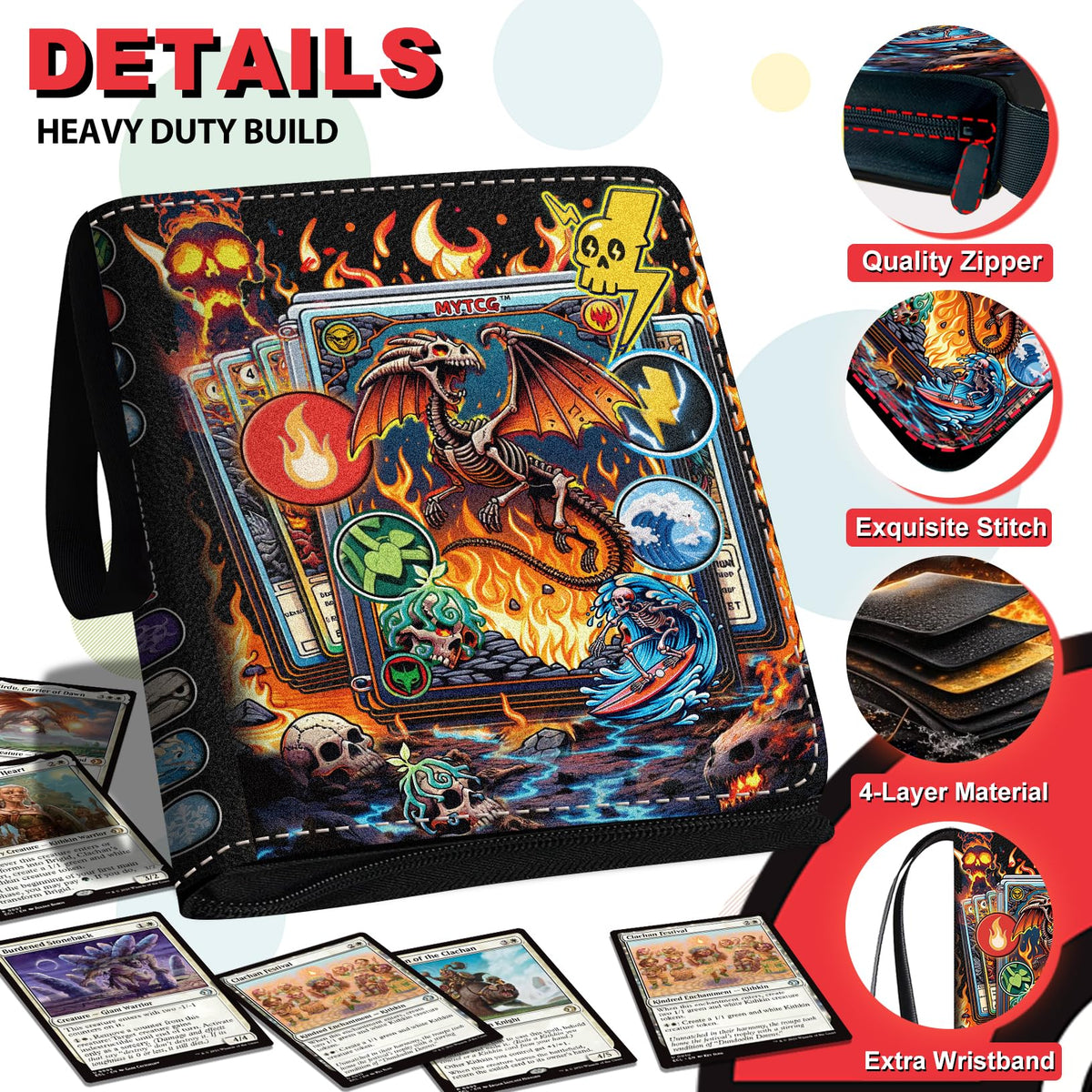 DOXUA 9-pocket pages display cards clearly with HD visibility