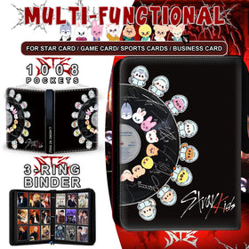 DOXUA Stray Photocards Binder PU leather cover protects contents