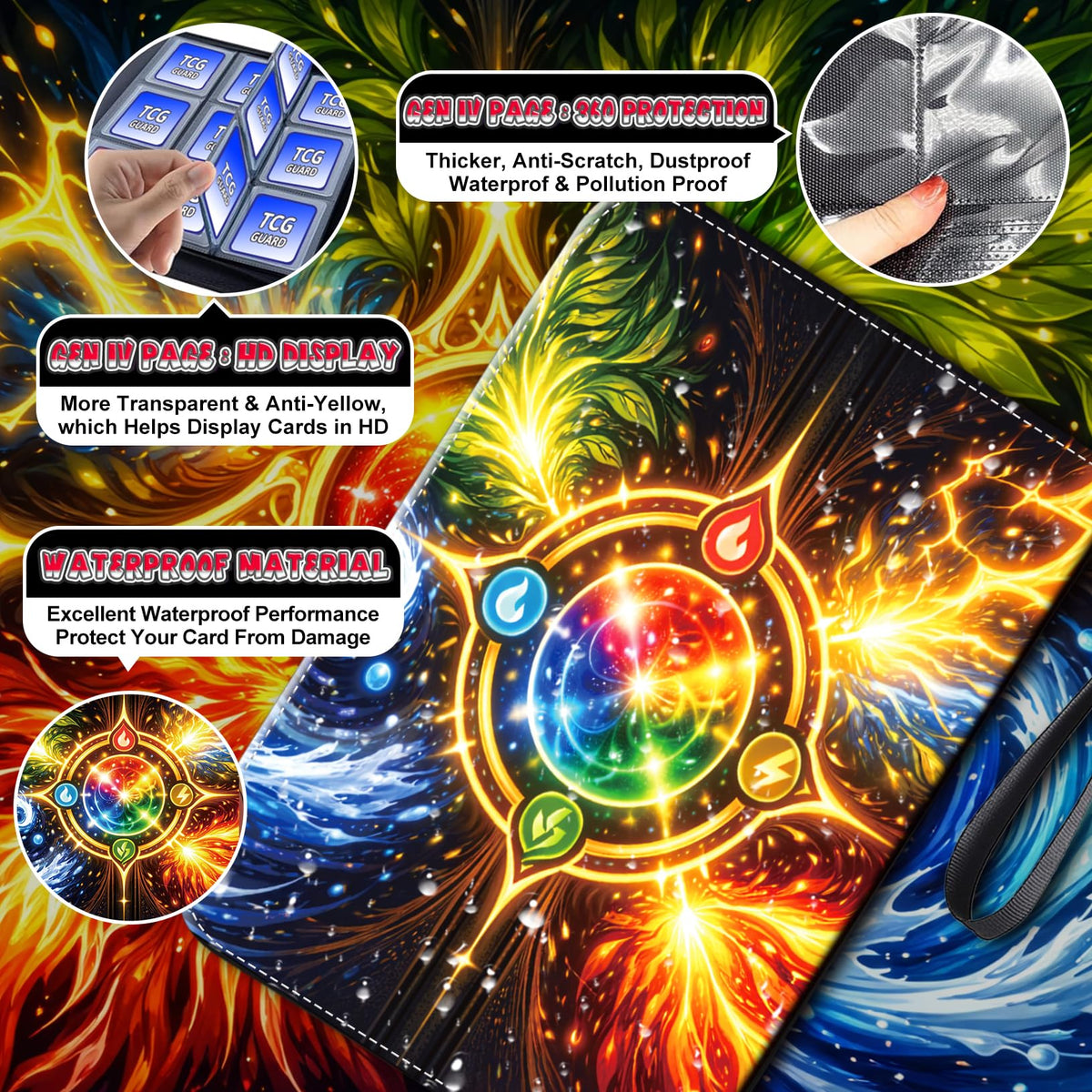 DOXUA binder offers waterproof and dustproof protection for cards