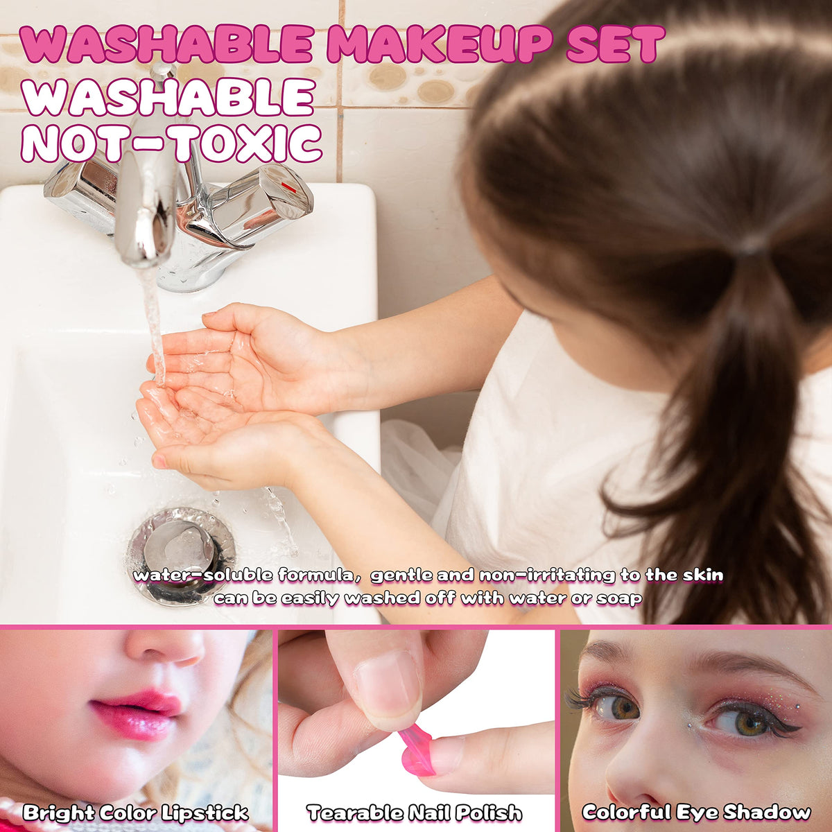 Dpai makeup brushes and sponges for gentle beginner-friendly application
