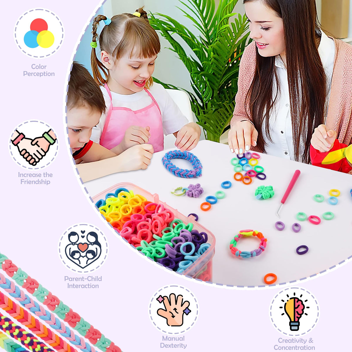 DPAPDI 1200+ elastic bands offer vibrant options for durable accessories.