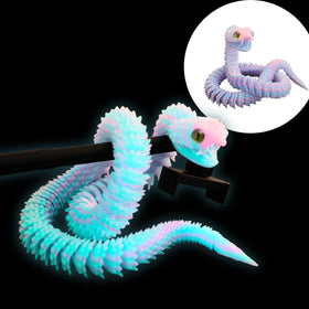 Dpcirk rainbow snake display piece suits desks, shelves, or creative studios.