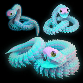 Dpcirk rainbow snake hinged design enables dynamic poses for storytelling or study corners.